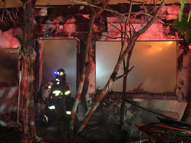 Ozello Fire Scene